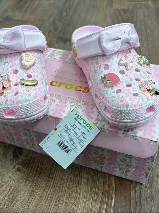Love Shack Fancy CROCS Pink Floral - Picture 1 of 4